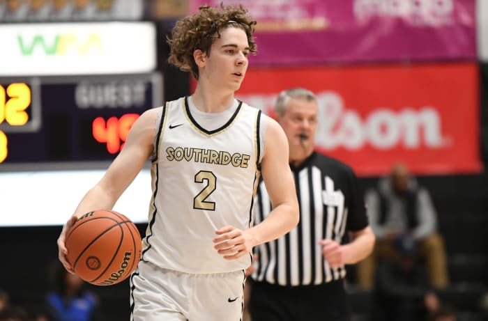 Beaverton Southridge 6A Oregon boys basketball quarterfinal 2024 Taylor Balkom 26